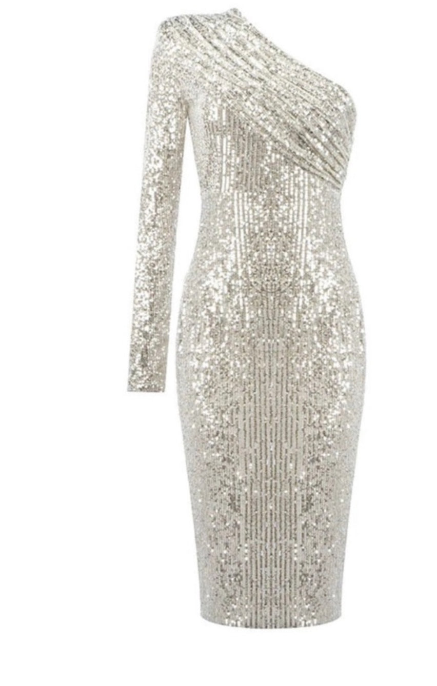 Dress One shoulder sequin