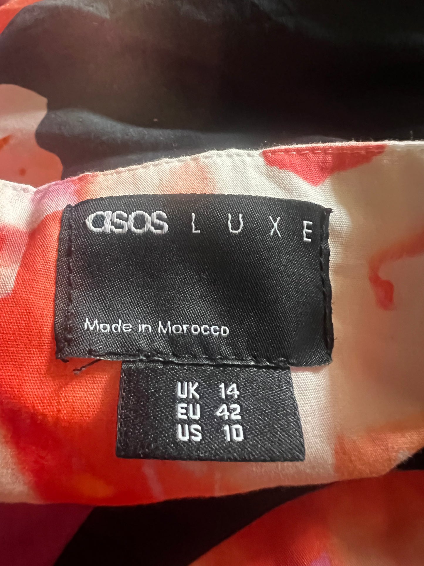 Dress floral one shoulder