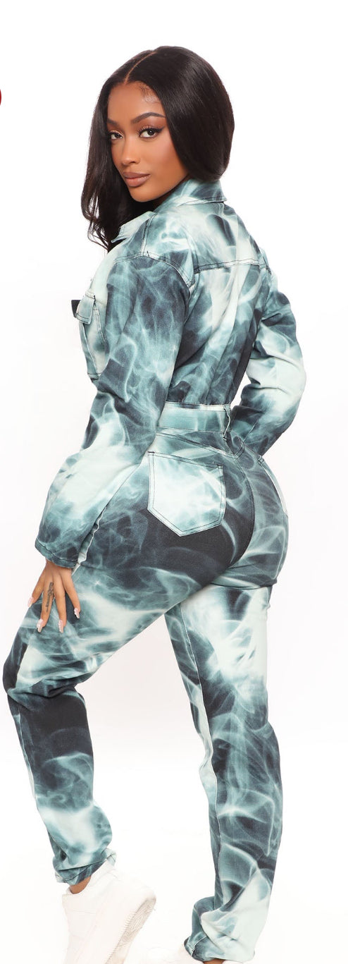 Tie dye jumpsuit
