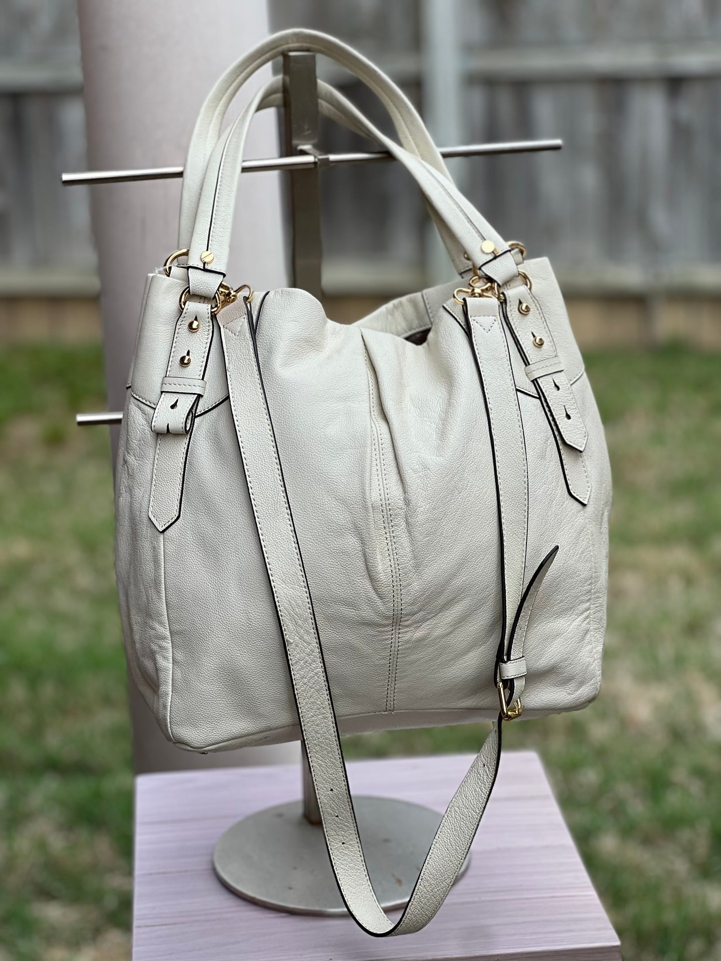 Vince Camuto pleated leather Purse