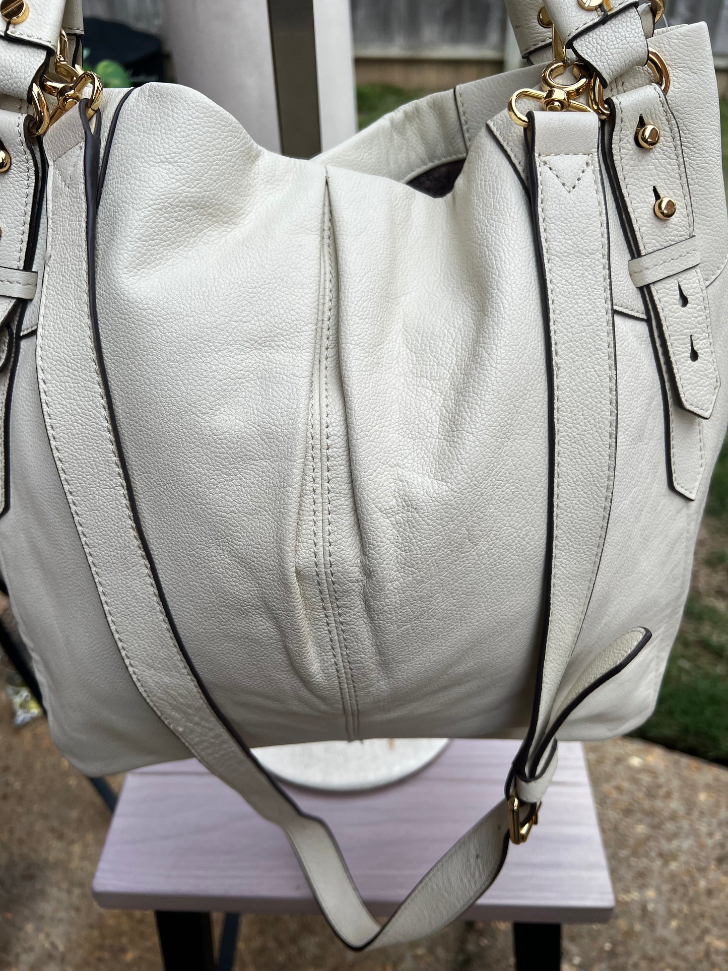 Vince Camuto pleated leather Purse