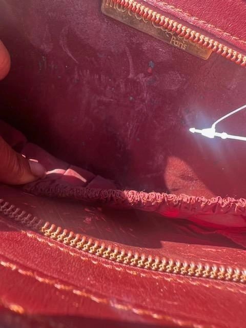 Cartier Beautiful Leather Burgundy Clutch