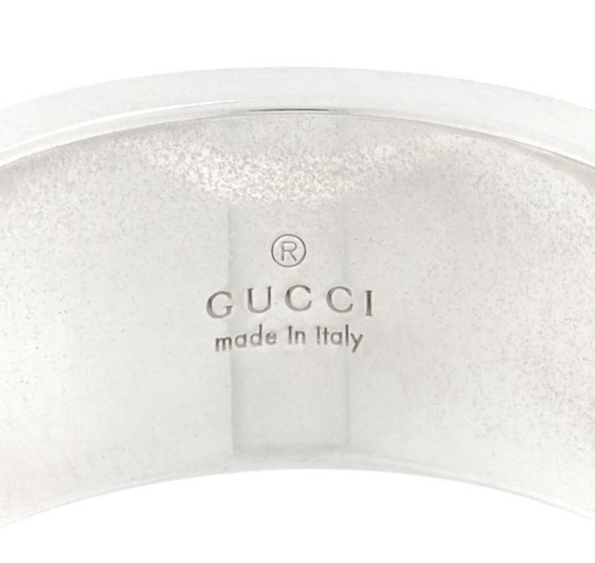 Gucci G Band Cutout Ring NEW With Box Size 6 3/4