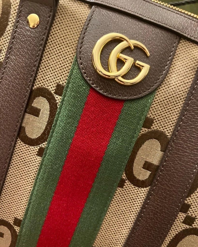 Gucci GG Jumbo Duffle Bag With Strap NEW