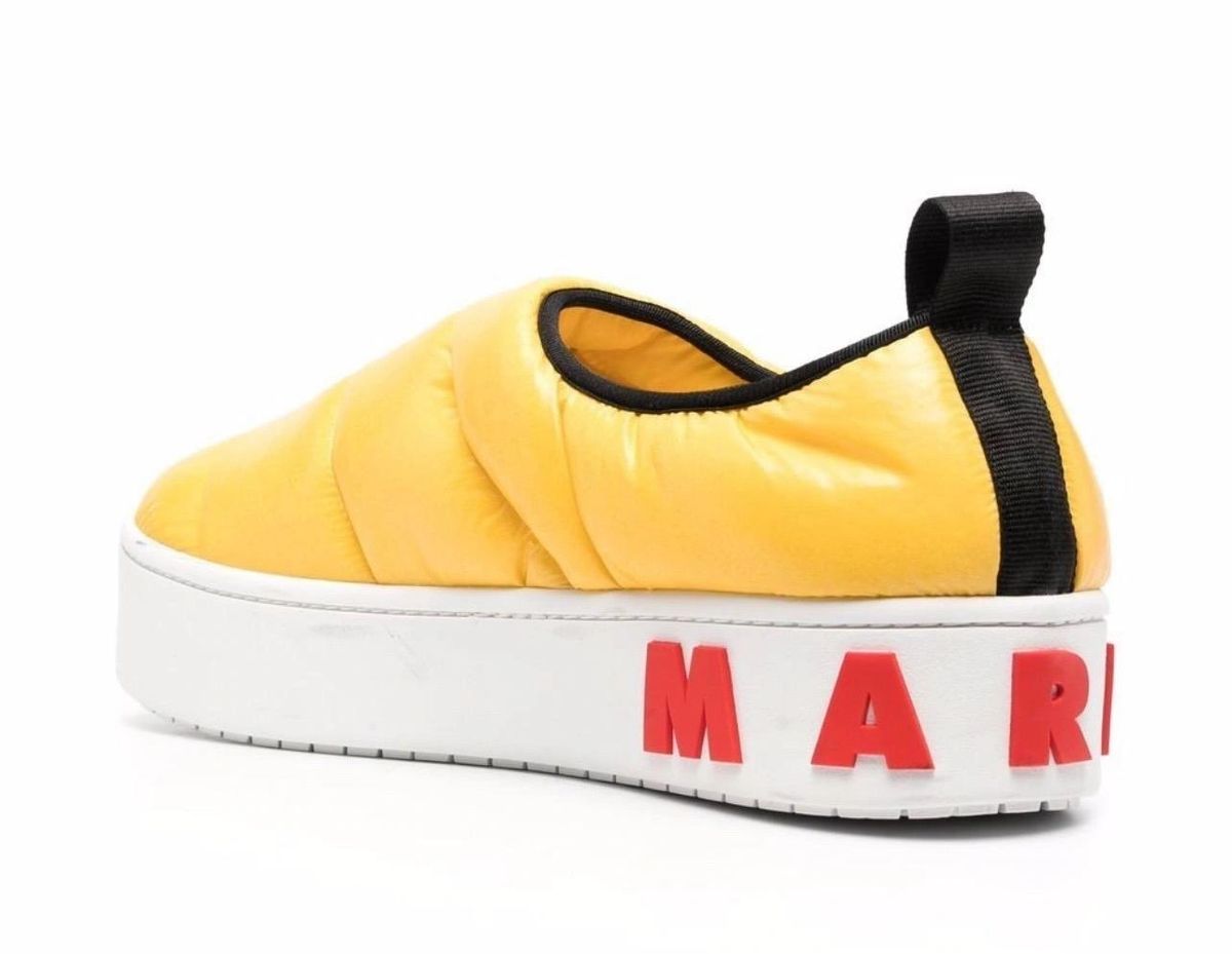 Marni Yellow Quilted Slip Ons Like New Size 38
