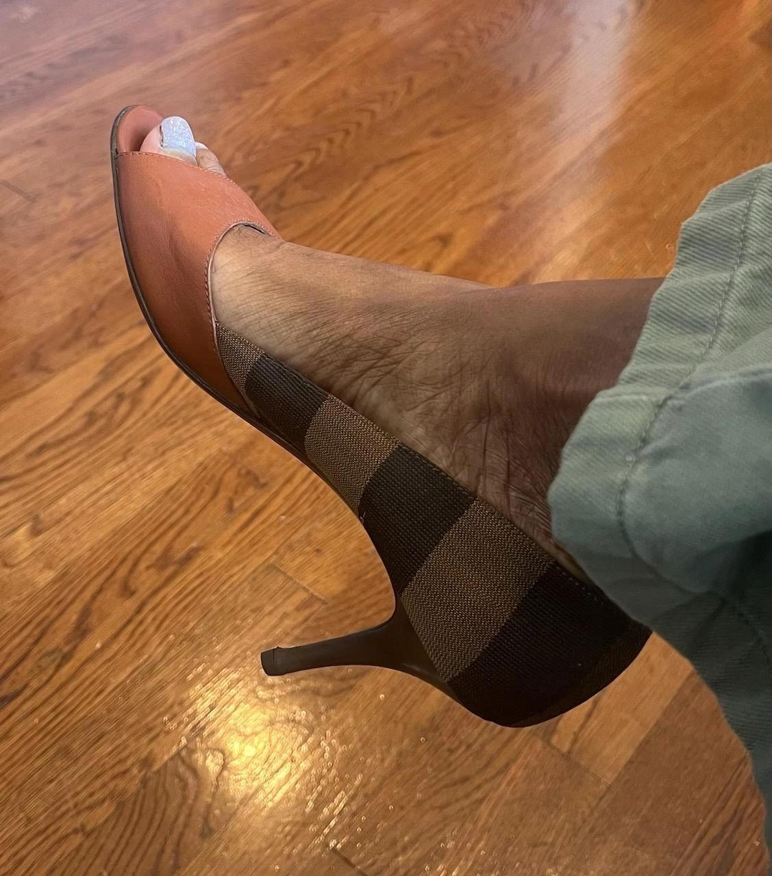 FENDI Vintage Heel Size 41- Clutch Sold Separately