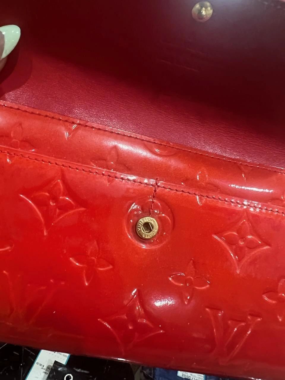 Louis Vuitton Red Vernis Wallet