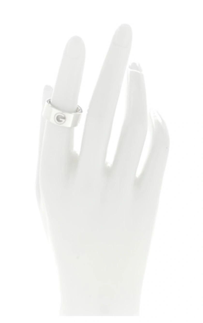 Gucci G Band Cutout Ring NEW With Box Size 6 3/4