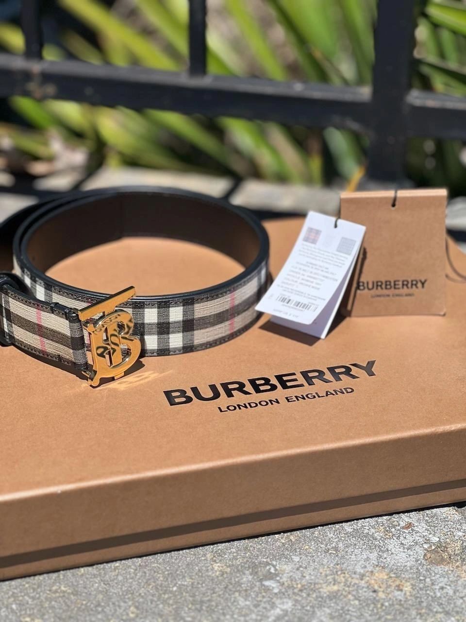 Burberry belt size hotsell