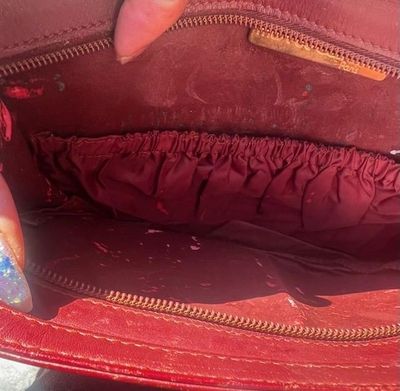 Cartier Beautiful Leather Burgundy Clutch