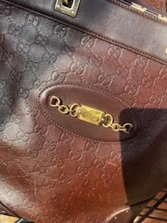Gucci Brown Leather Guccissima