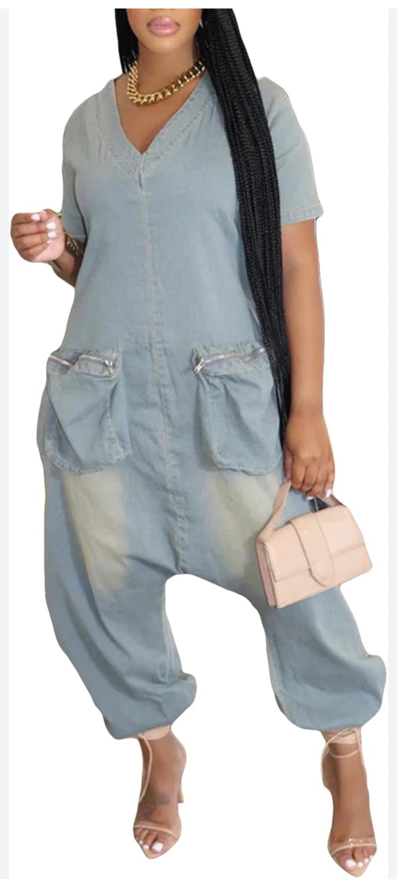 Denim jumpsuit