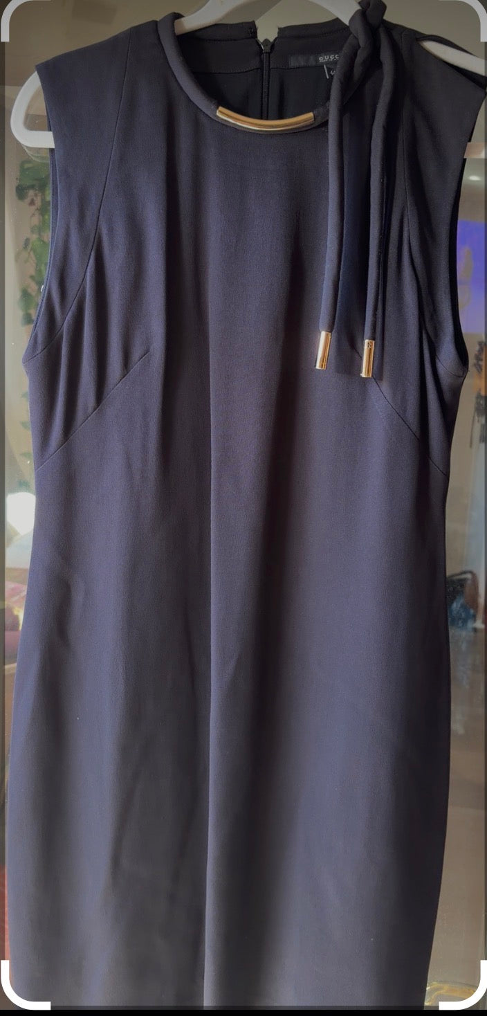 Gucci Sleeveless Dark Navy Dress