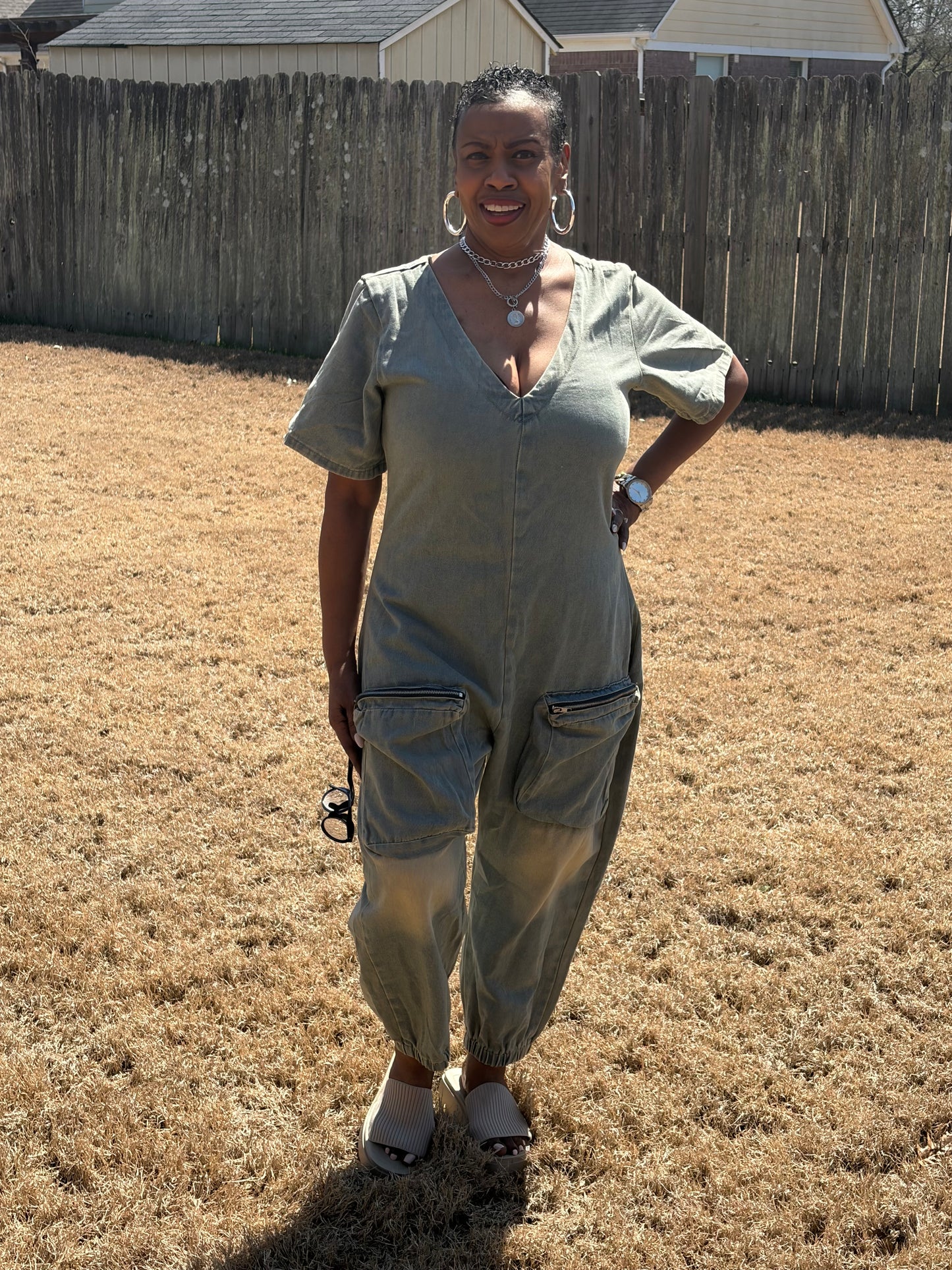 Denim jumpsuit