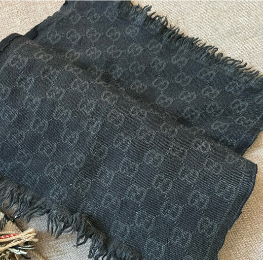 Gucci Black/Gray Scarf