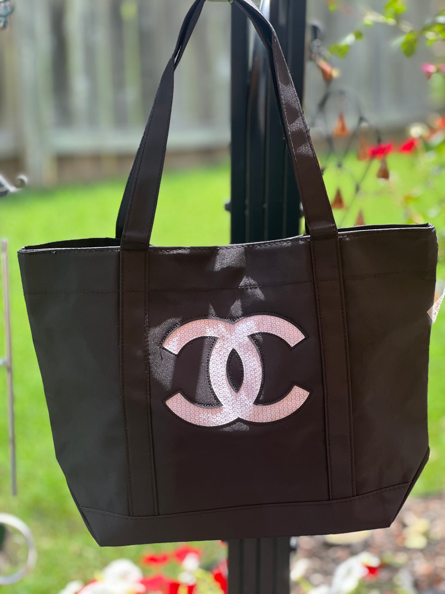 Chanel Sequin Logo Promo Tote