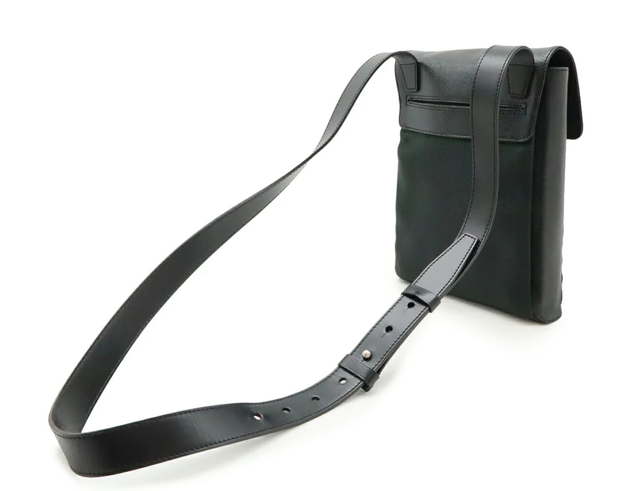 LOUIS VUITTON Taiga Saratov PM Shoulder Bag in Canvas and Leather