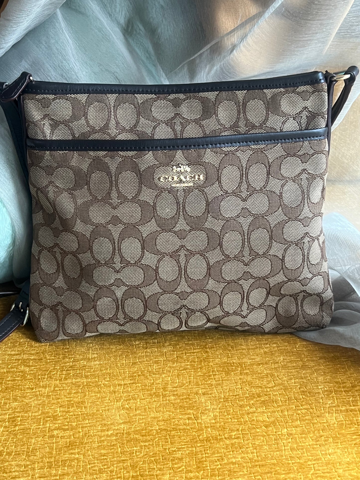 Coach Tan Signature Shoulder Bag