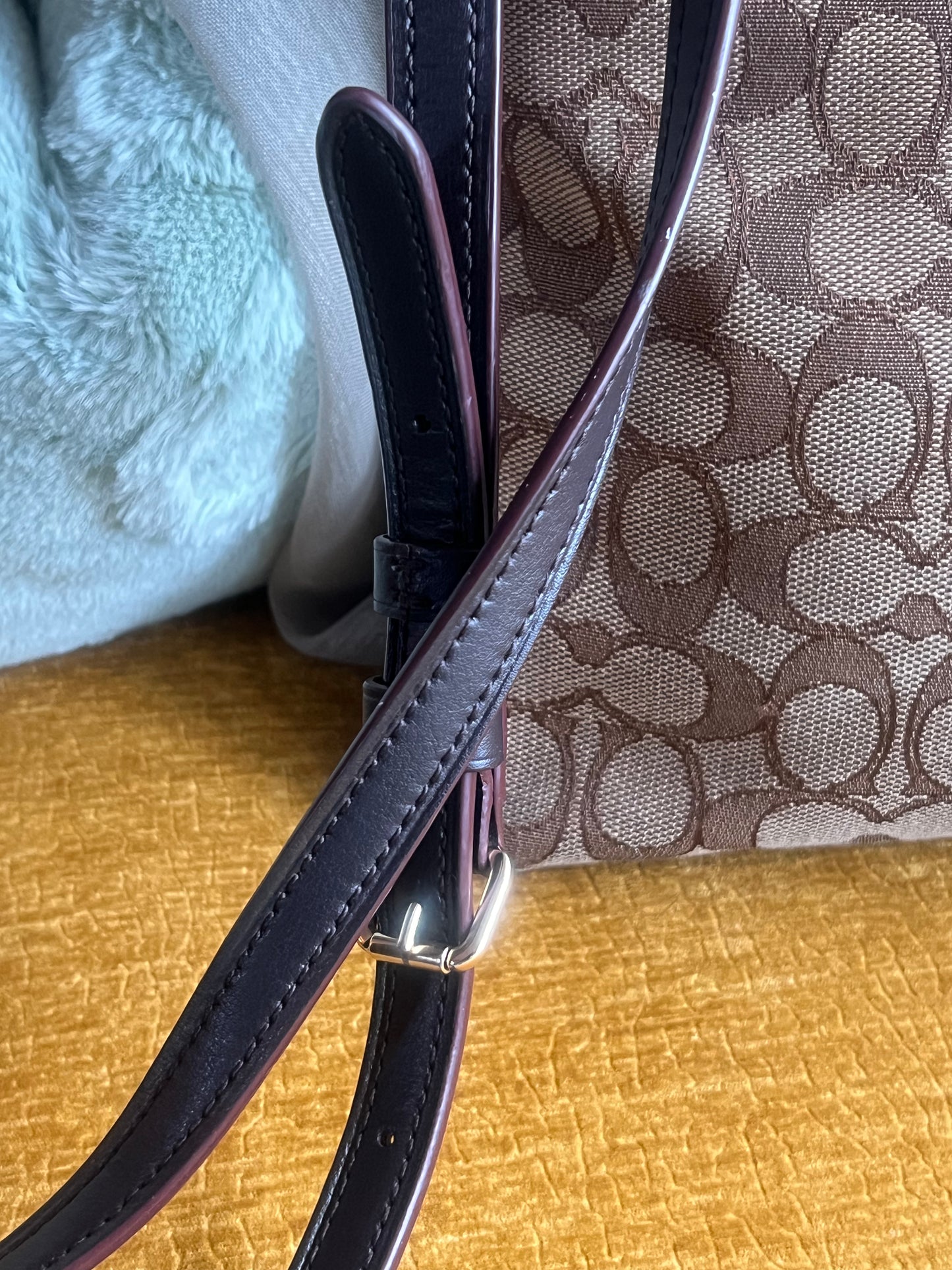 Coach Tan Signature Shoulder Bag