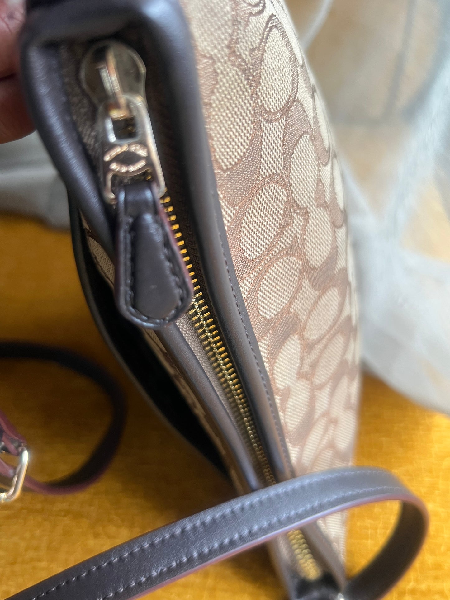 Coach Tan Signature Shoulder Bag