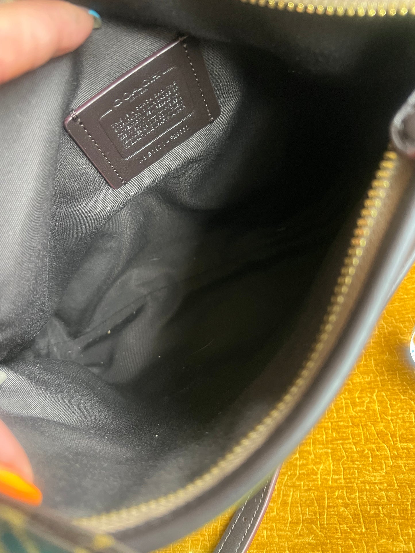 Coach Tan Signature Shoulder Bag