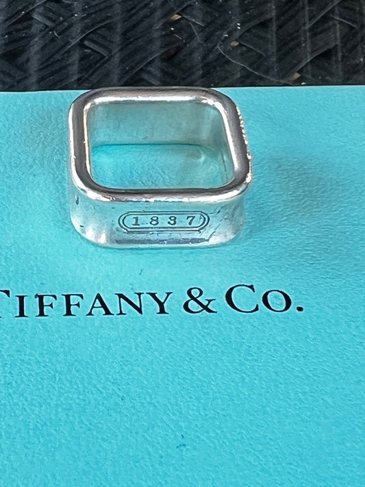 Tiffany & Co square 1837 ring