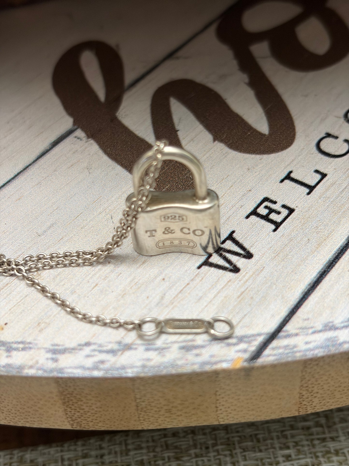 Tiffany & Co lock 1837 necklace