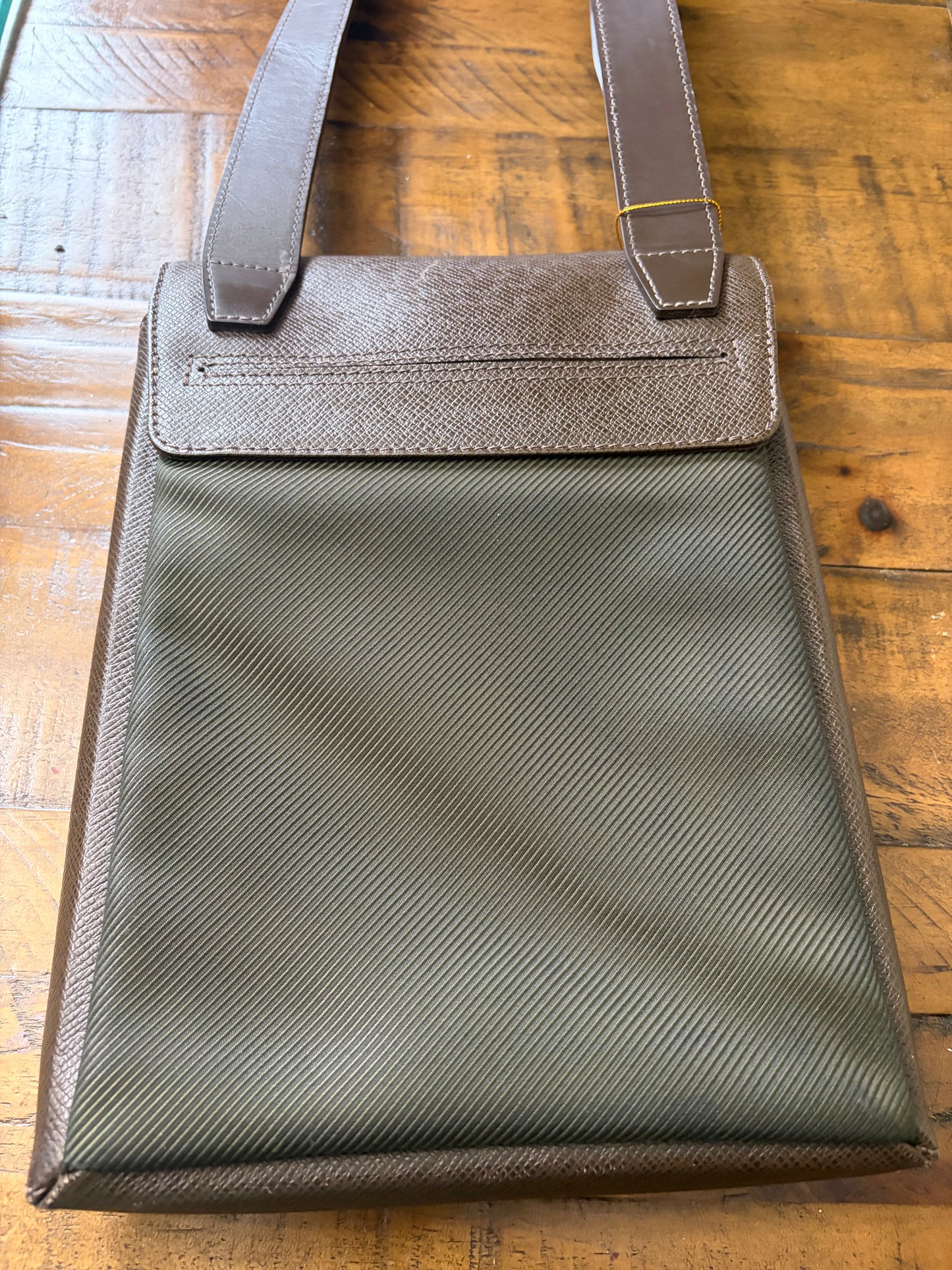 LOUIS VUITTON Taiga Saratov PM Shoulder Bag in Canvas and Leather