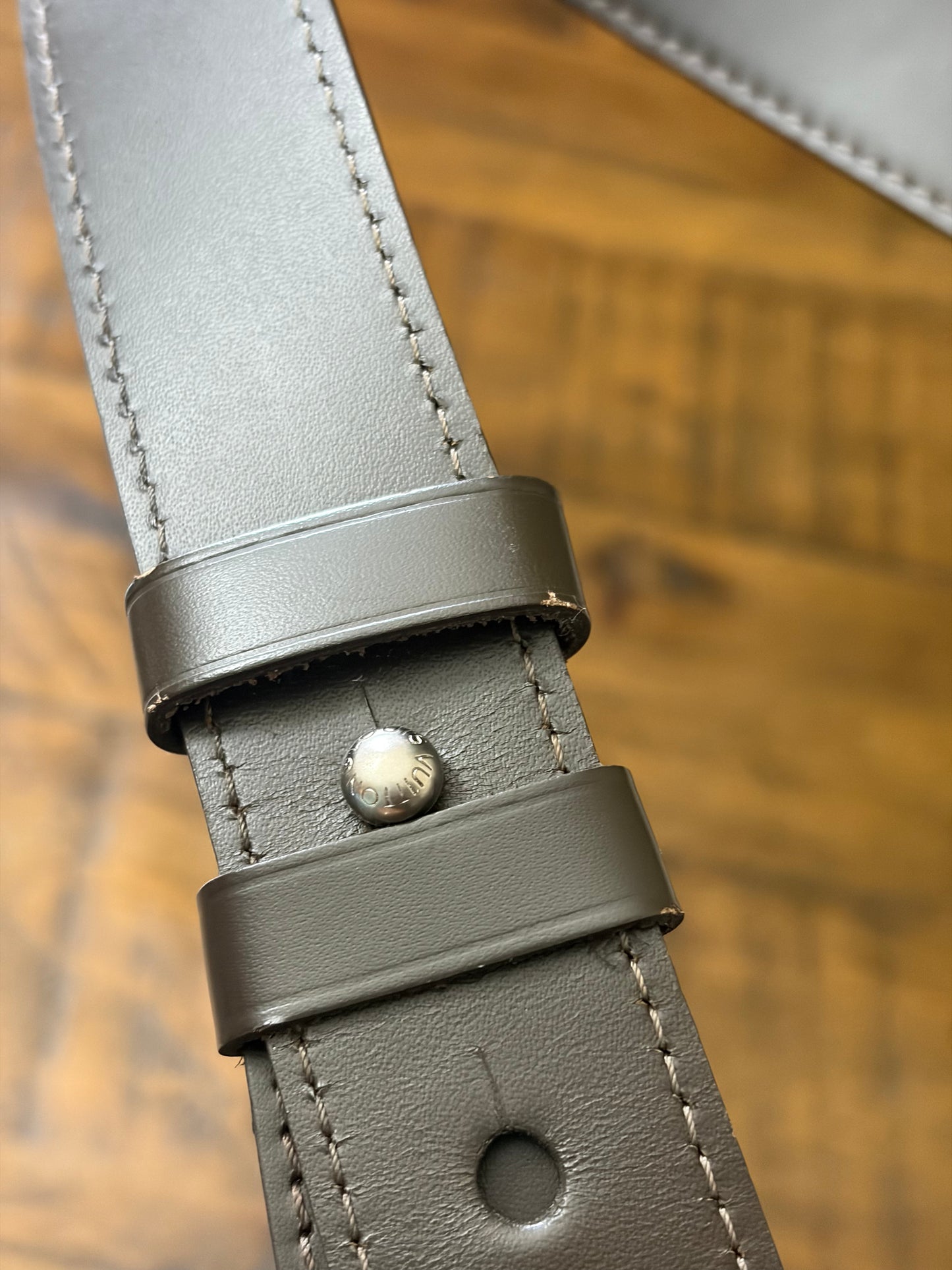 LOUIS VUITTON Taiga Saratov PM Shoulder Bag in Canvas and Leather