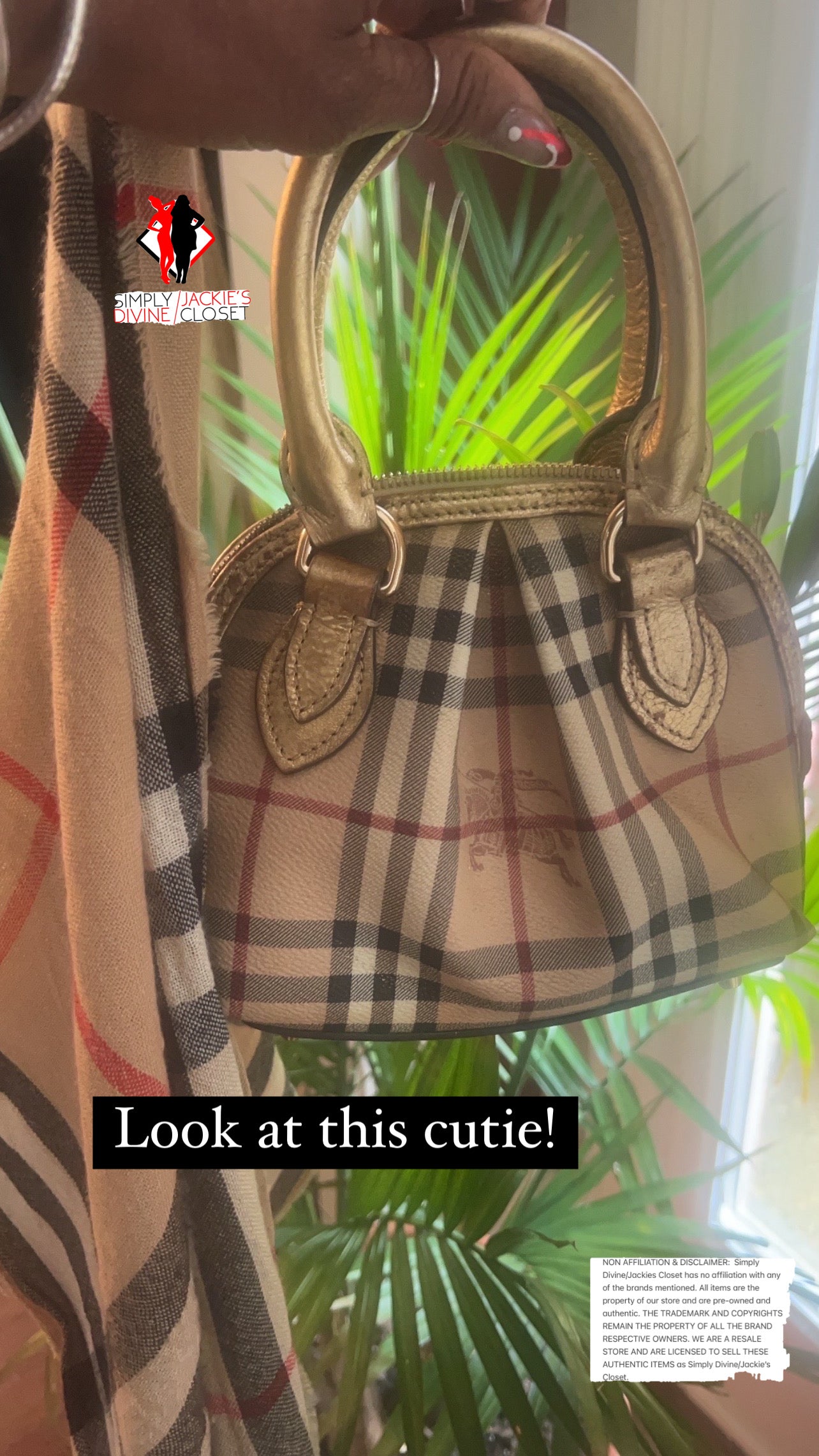 Burberry Nova Check Mini Purse