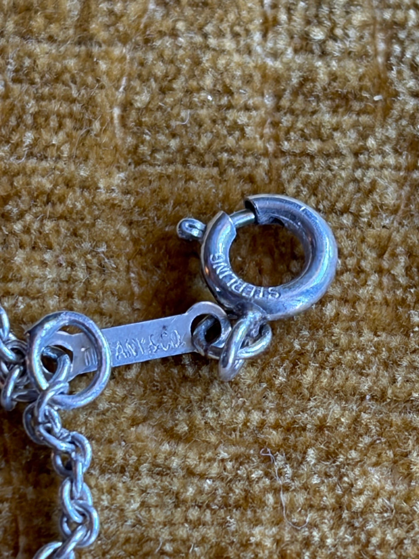 Tiffany & Co Sterling Silver Peretti Large Bean Pendant & Necklace 15”