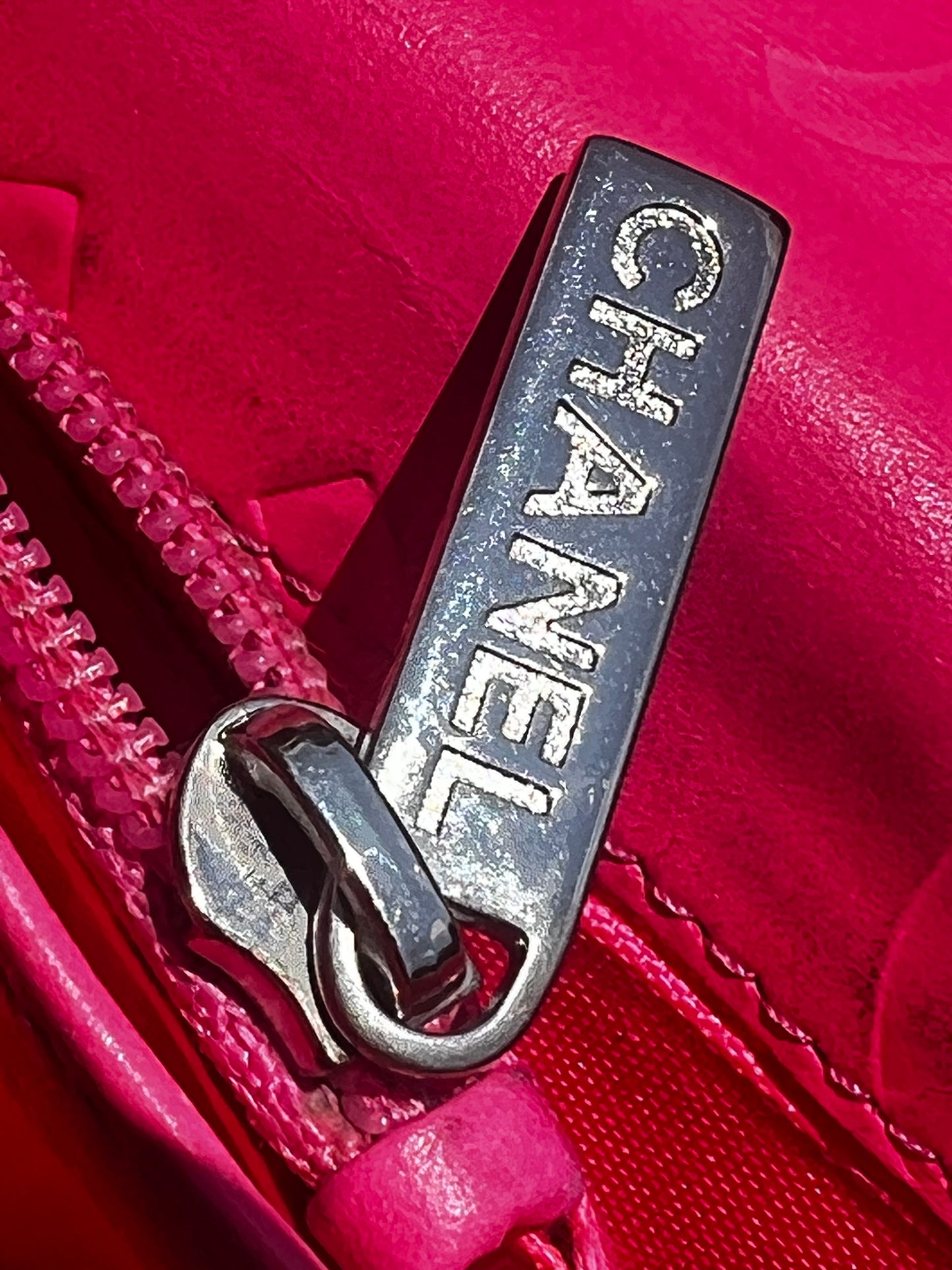 Chanel black leather Cambon wallet