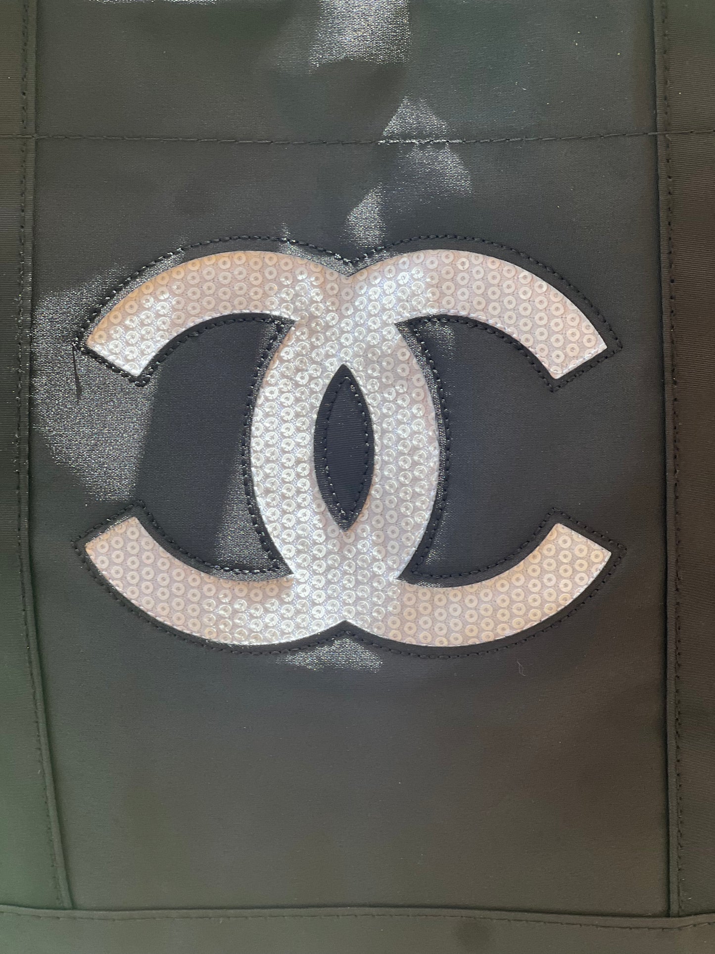 Chanel Sequin Logo Promo Tote