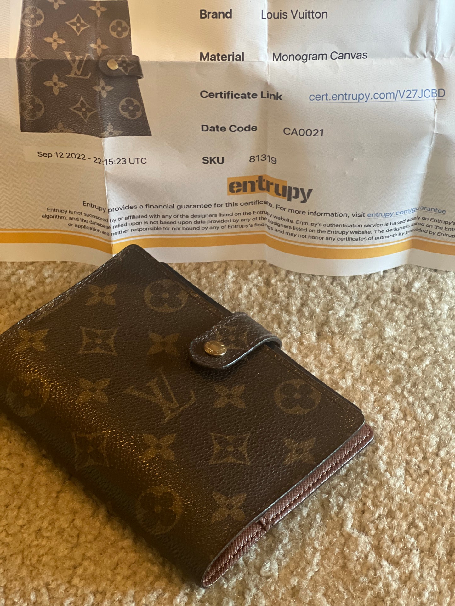 Louis Vuitton Agenda/case