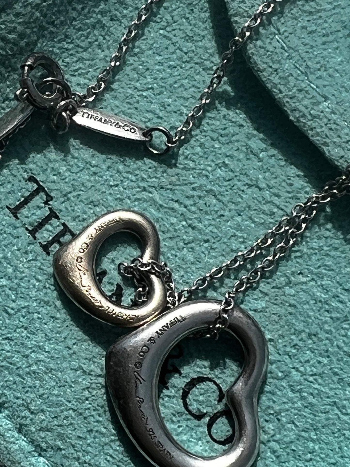 Tiffany & Co double heart necklace