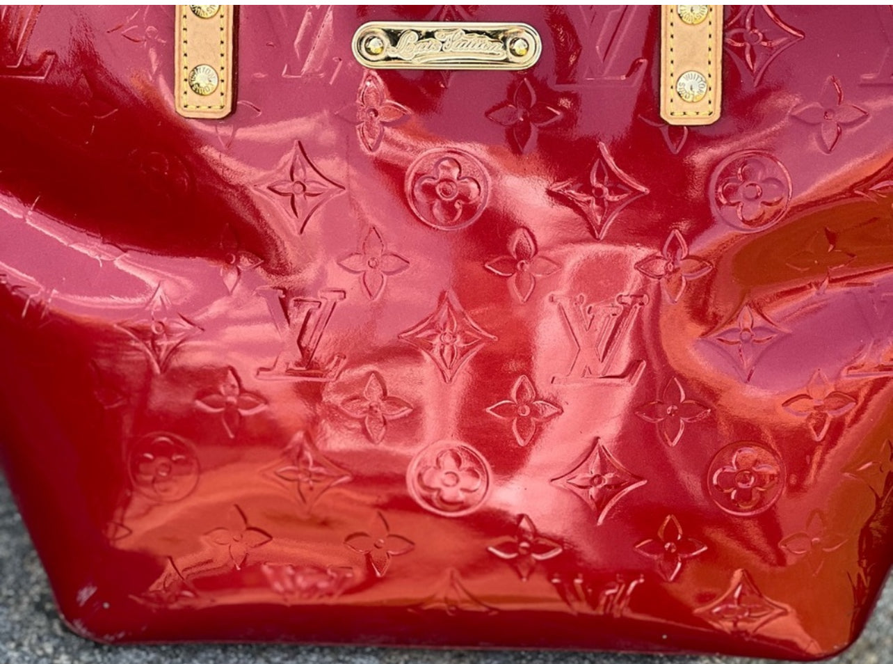 Louis Vuitton Red Vernis Leather