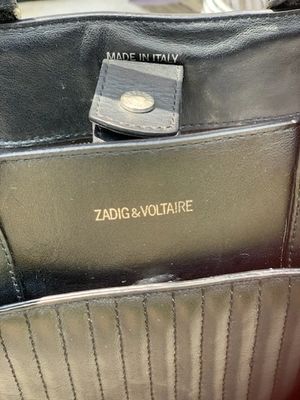 Zadig And Voltaire Black Leather Candide