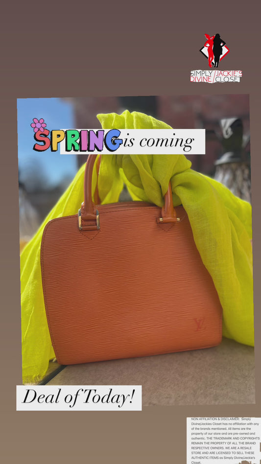 Louis Vuitton Orange Handbag