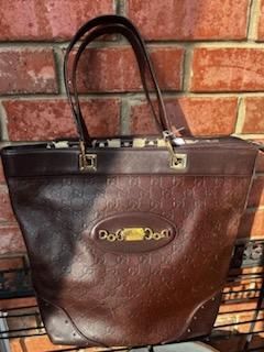 Gucci Brown Leather Guccissima