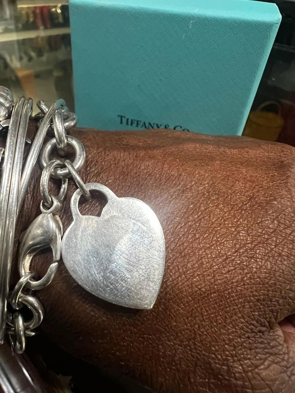 Tiffany and Company Blank Heart 7.5" Bracelet