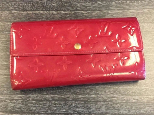 Louis Vuitton Red Vernis Wallet