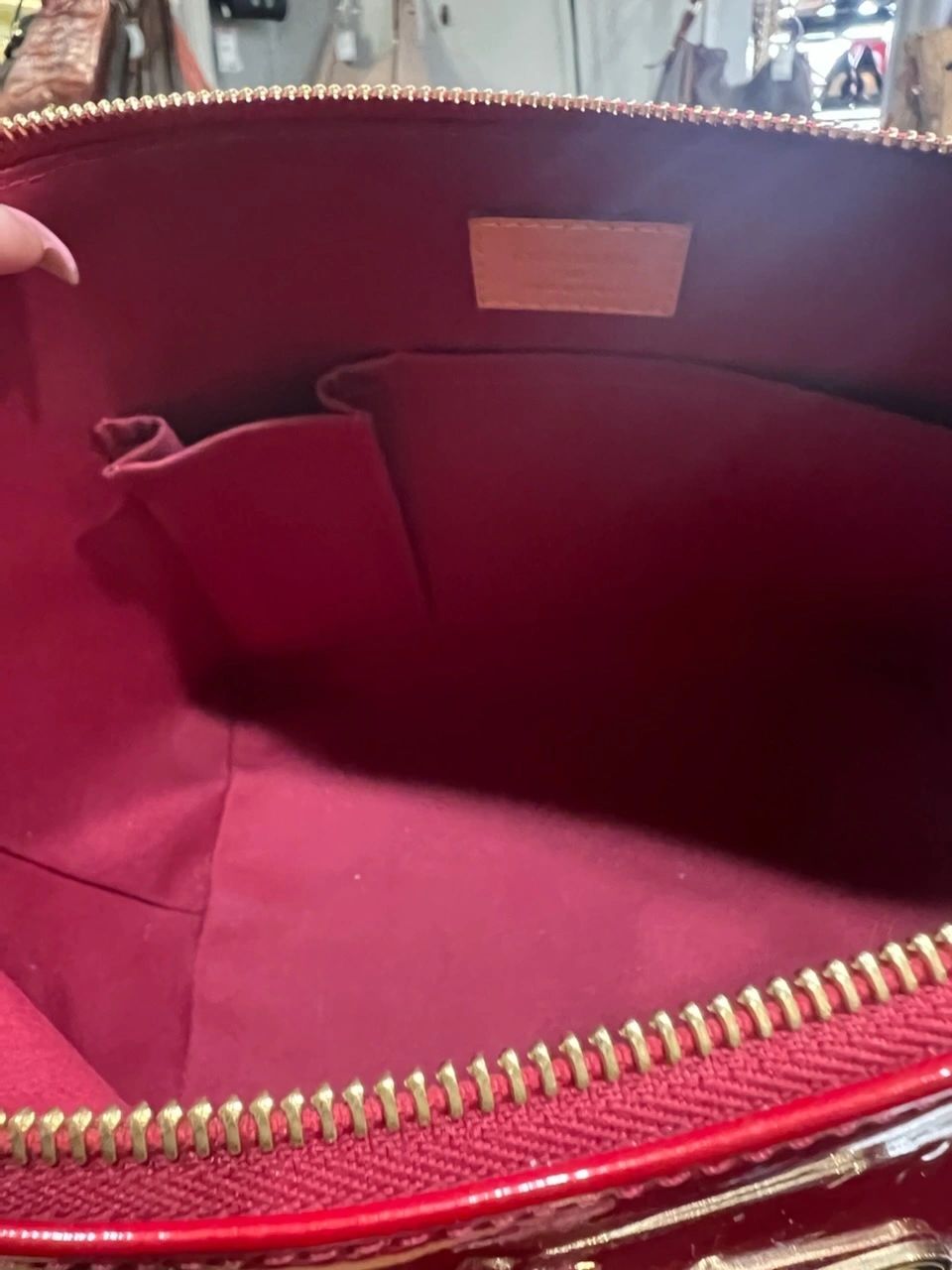 Louis Vuitton Red Vernis Leather