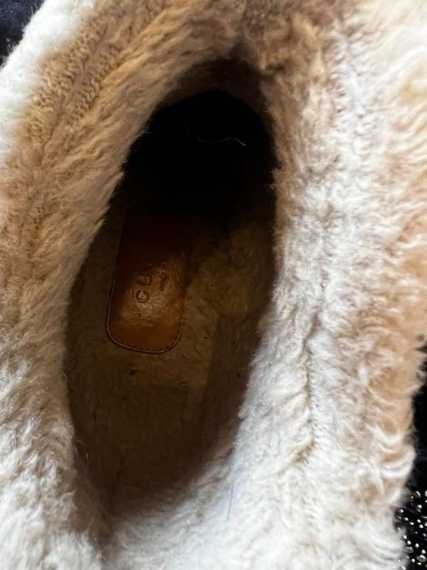 Gucci Cream Rubber Horsebit Chelsea Boot Size 38