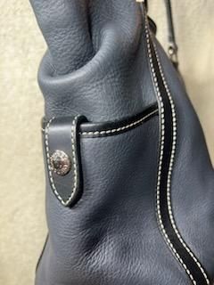 Dooney & Bourke Kristen Large Tote.Slate Gray & Black pink interior