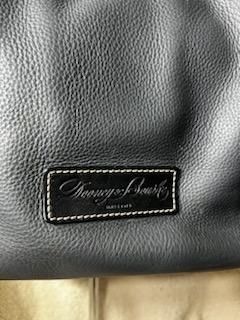 Dooney & Bourke Kristen Large Tote.Slate Gray & Black pink interior