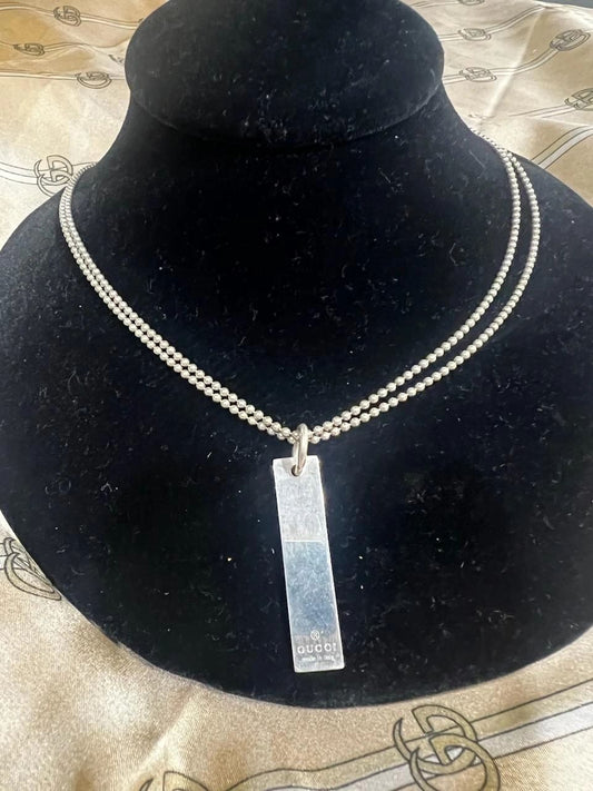 Gucci Double Chain Necklace Unisex 10"
